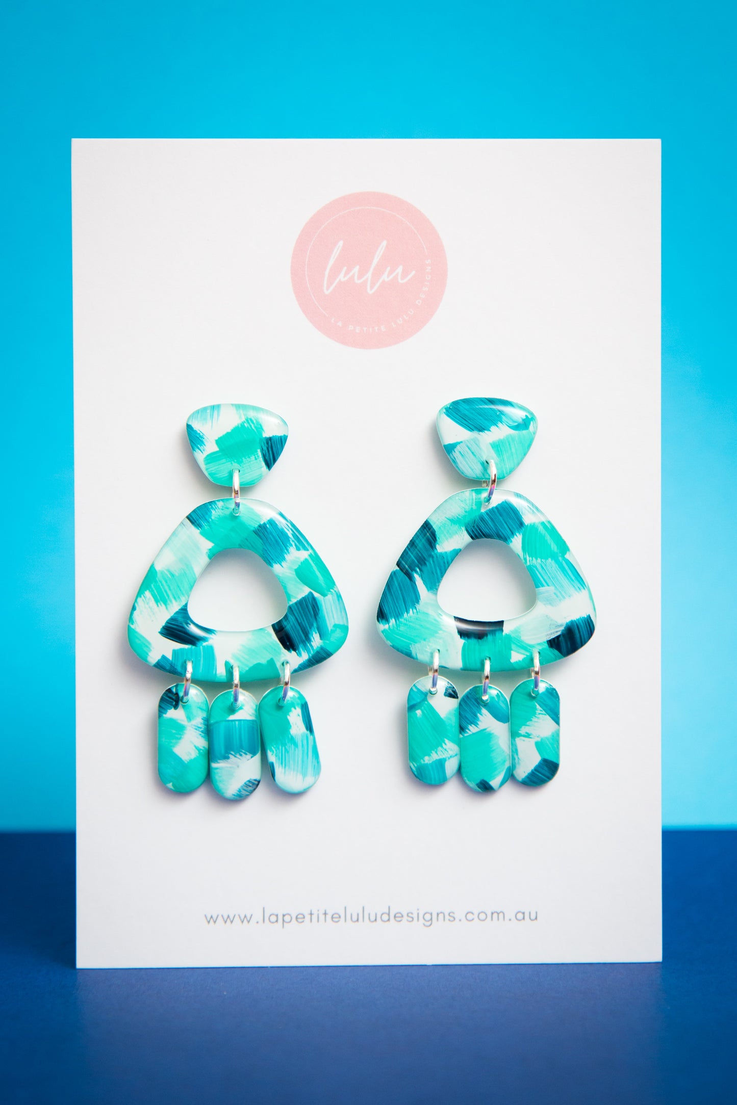 Jellyfish Dangle | Bold Brush (Teal)