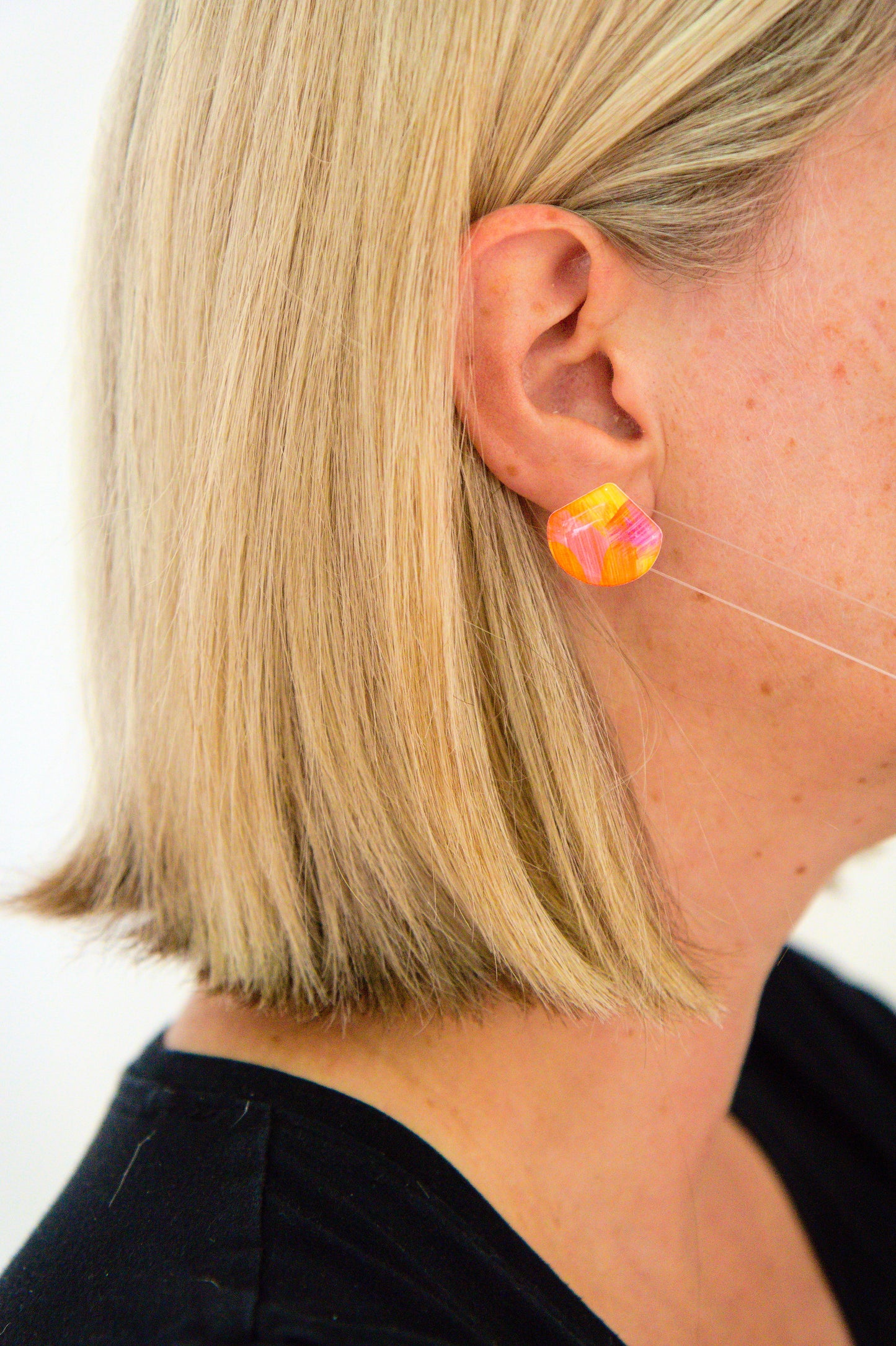 Fan Studs | Neon Dreams