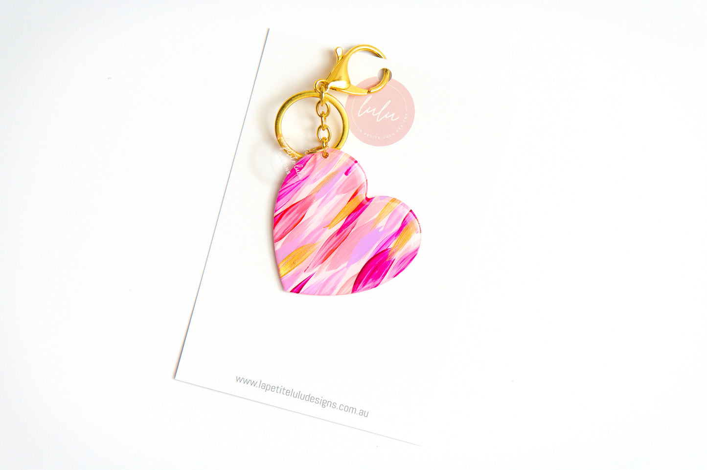 Heart Key Ring | Bubble Gum Army