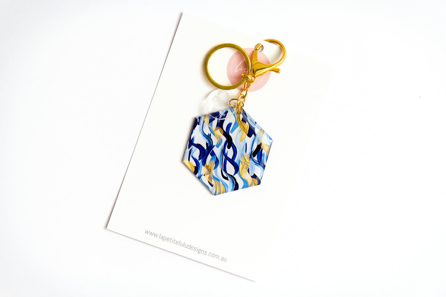 Hexagon Key Ring | Coastal Chaos