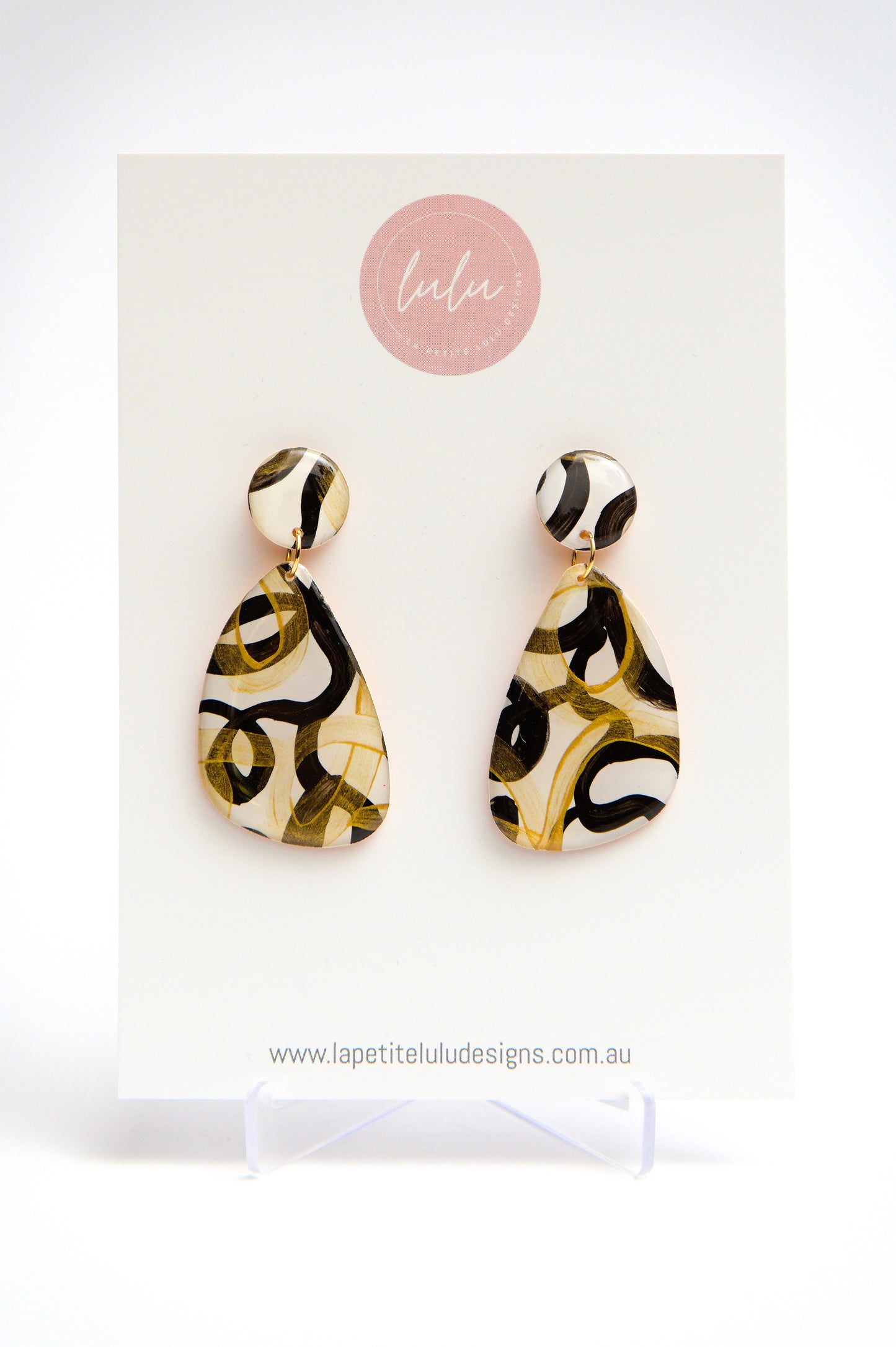 Teardrop Dangle | Noir Twist