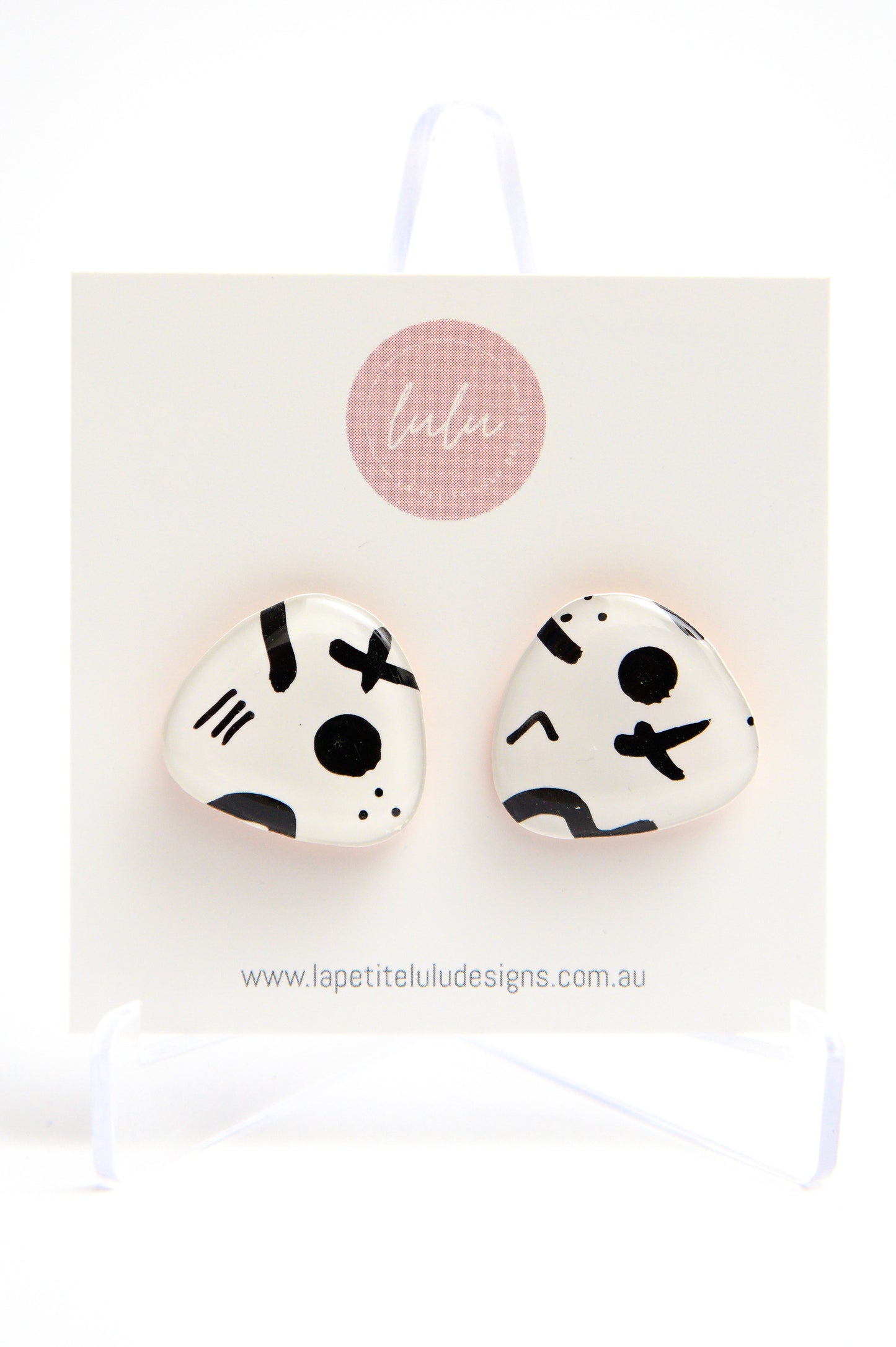 Pebble Studs | Monochrome Moments