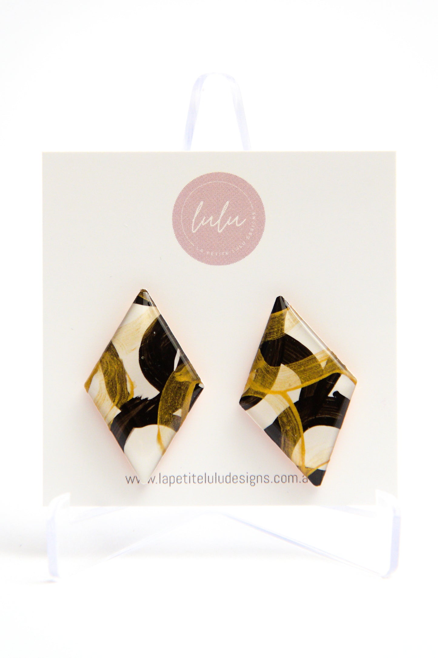 Kite Statement Studs | Noir Twist