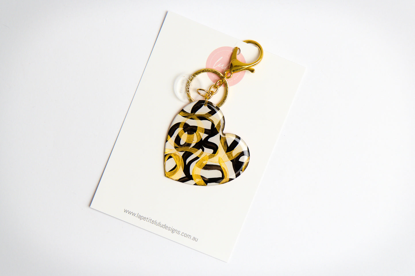 Heart Key Ring | Noir Twist