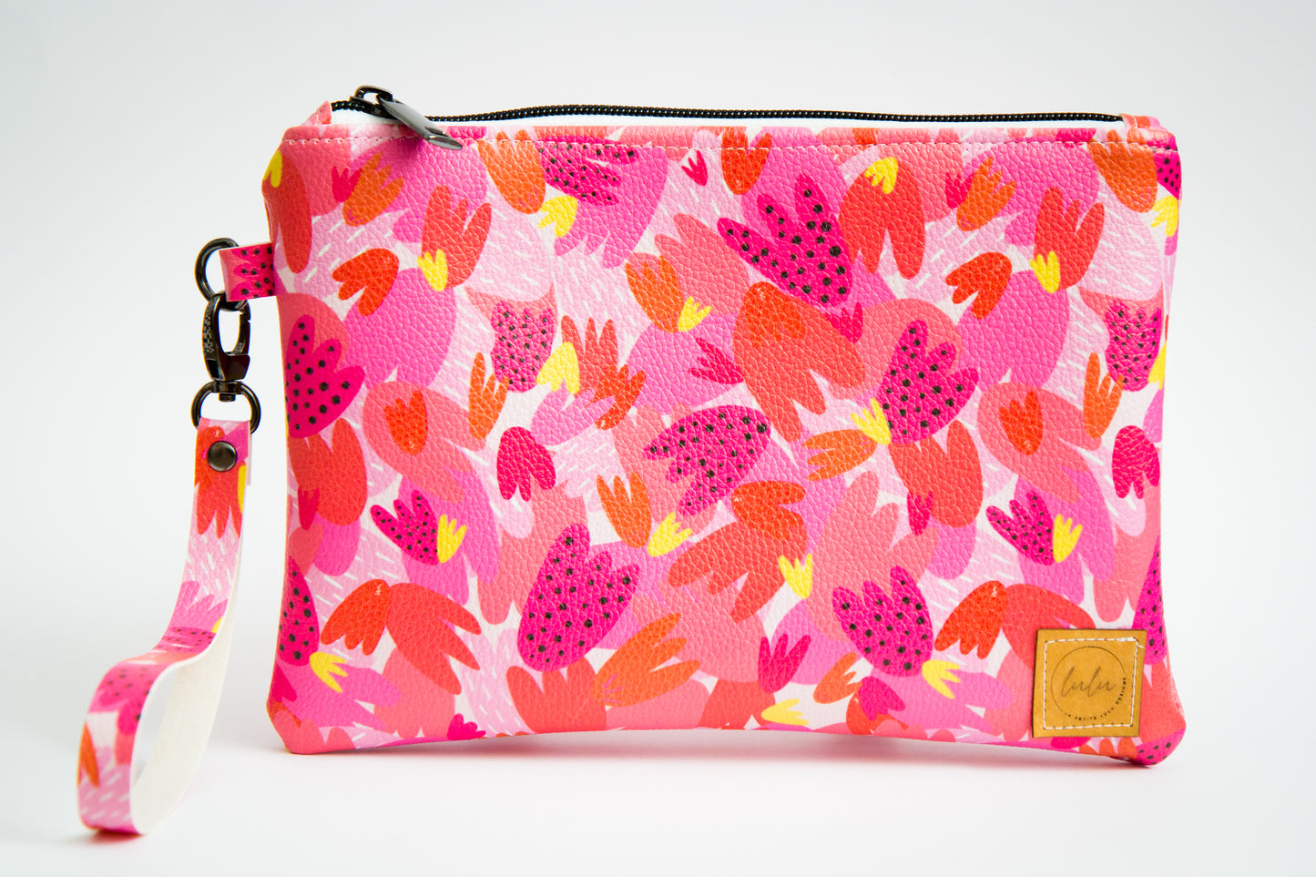 Wristlet Clutch - Fruit Salad (Black)
