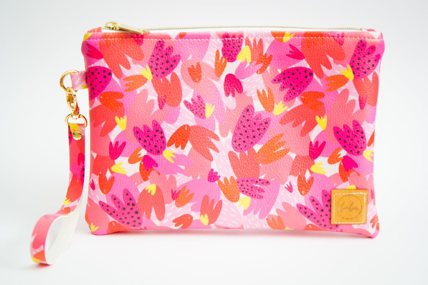 Wristlet Clutch - Fruit Salad (Gold)