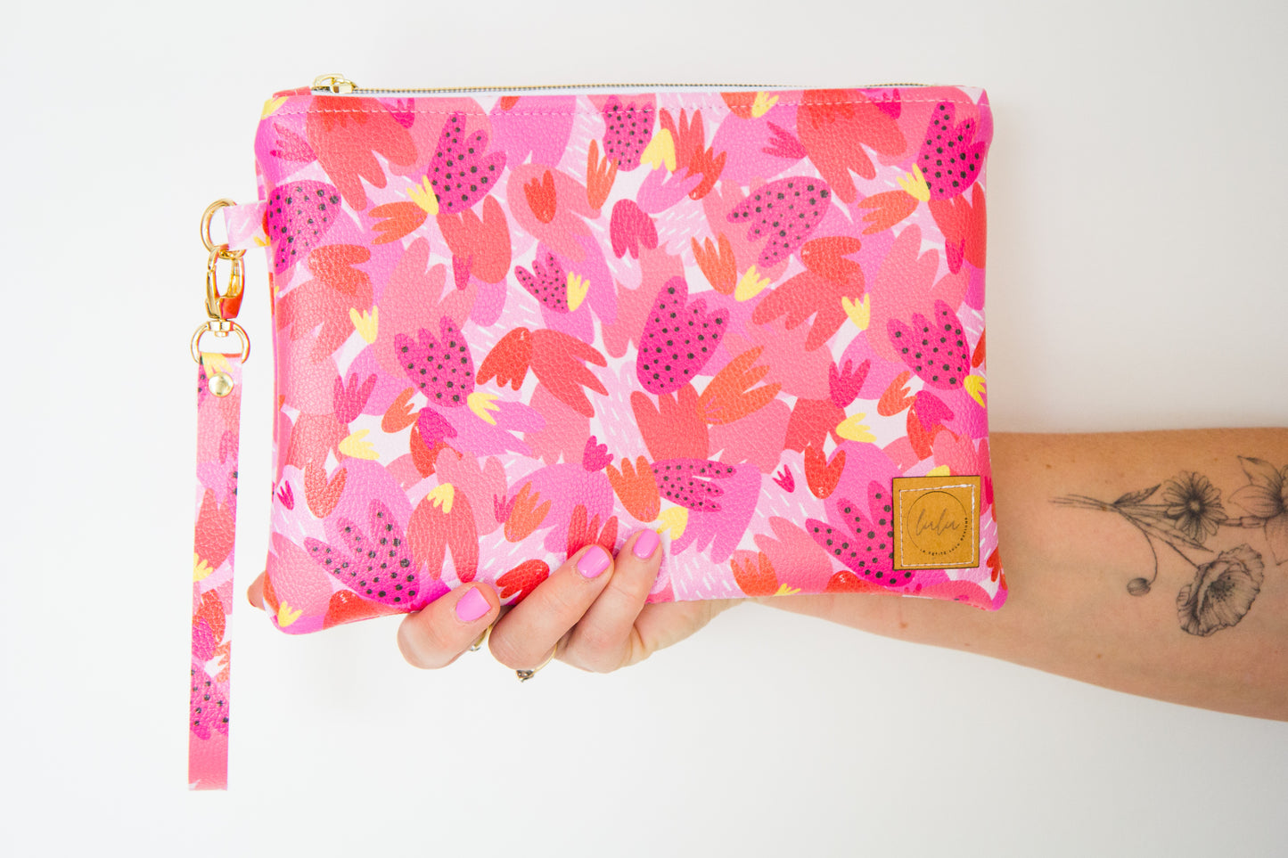 Wristlet Clutch - Fruit Salad (Gold)