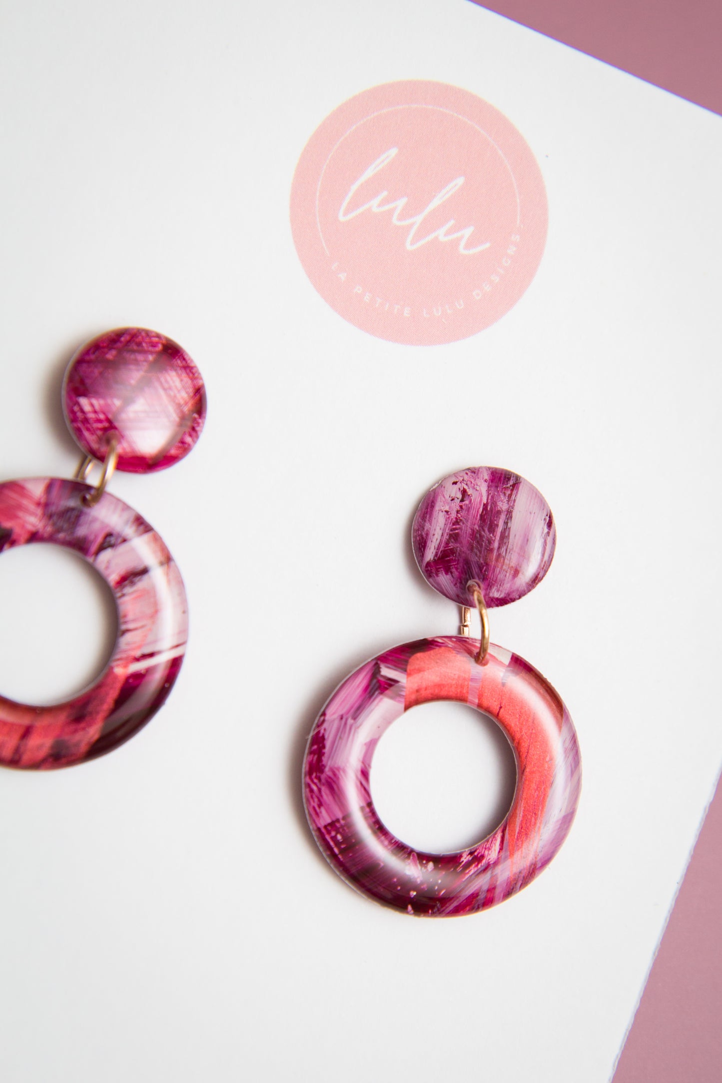 Oliva Dangle | Blush & Burnish