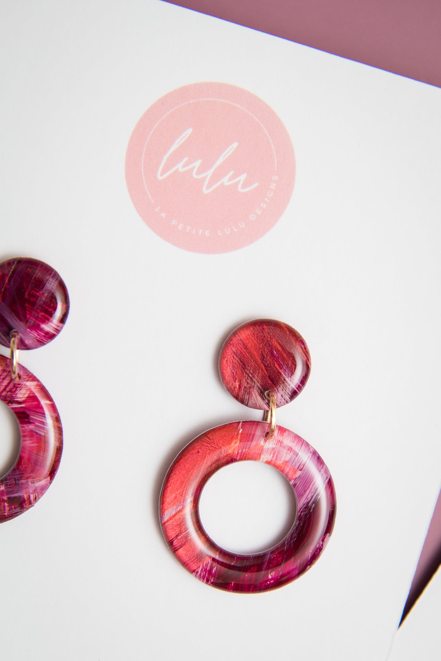 Oliva Dangle | Blush & Burnish