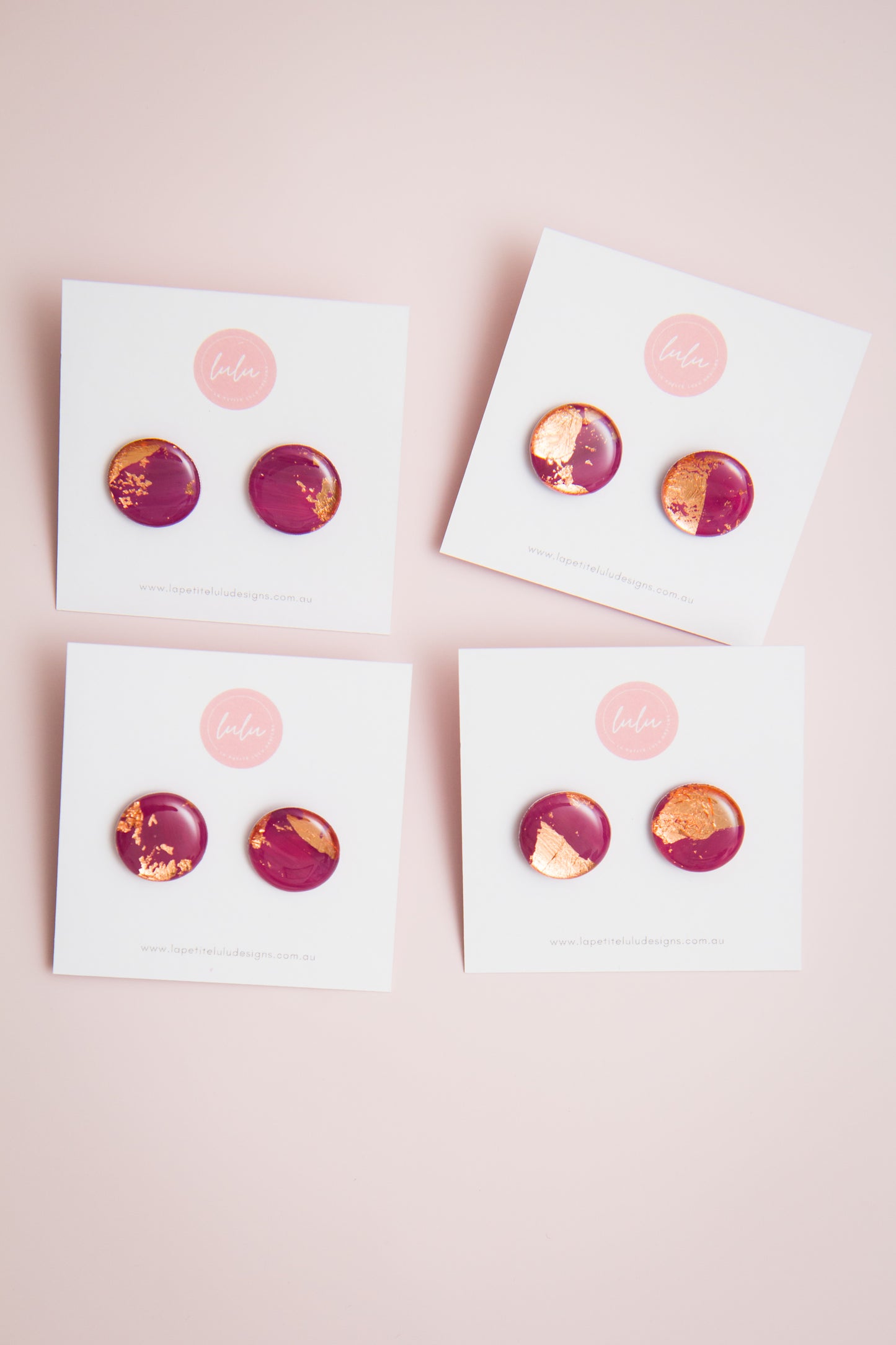 Circle Studs (Regular) | Velvet Ember