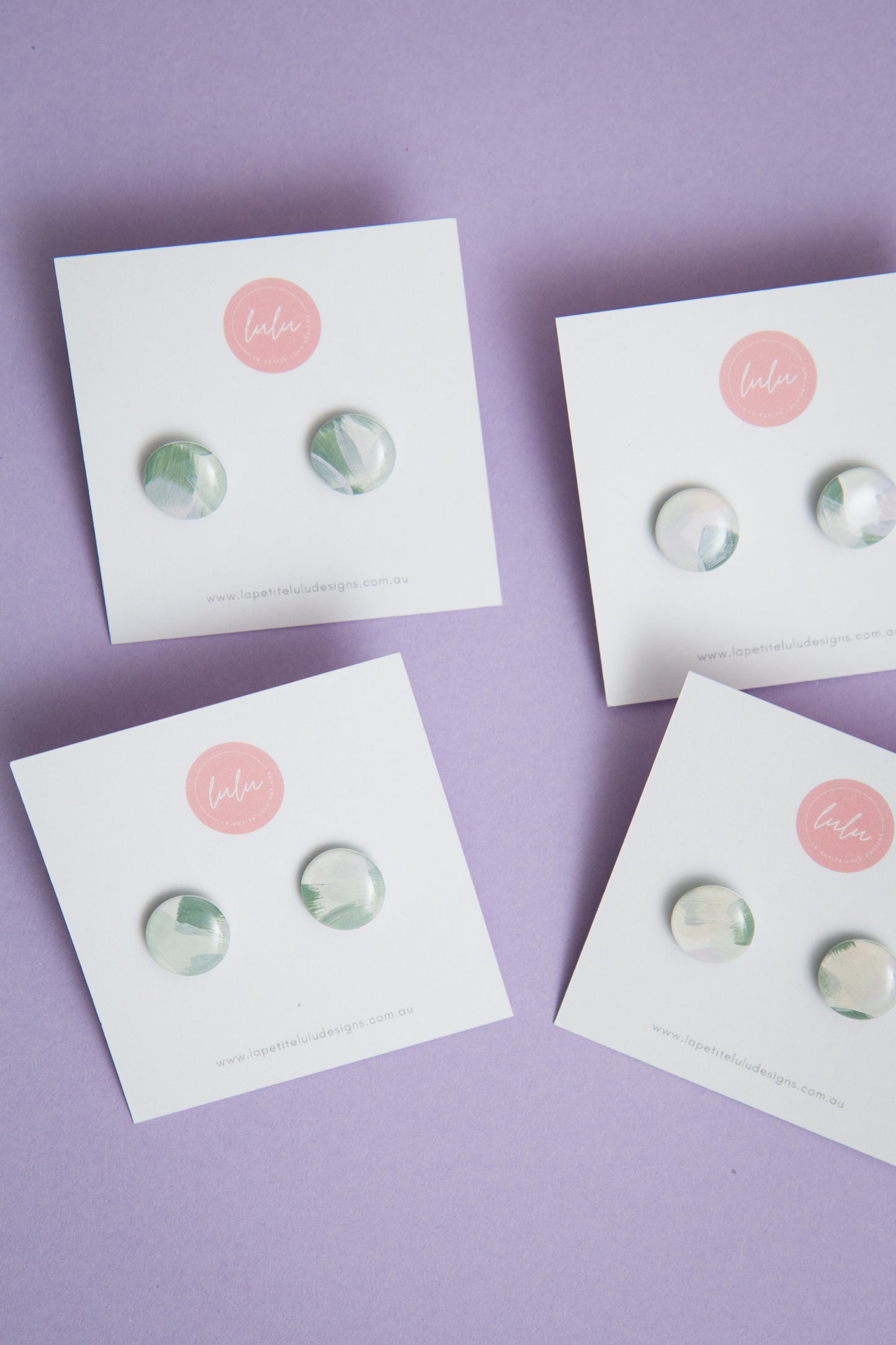 Circle Studs (Midi) | Kindled Sage