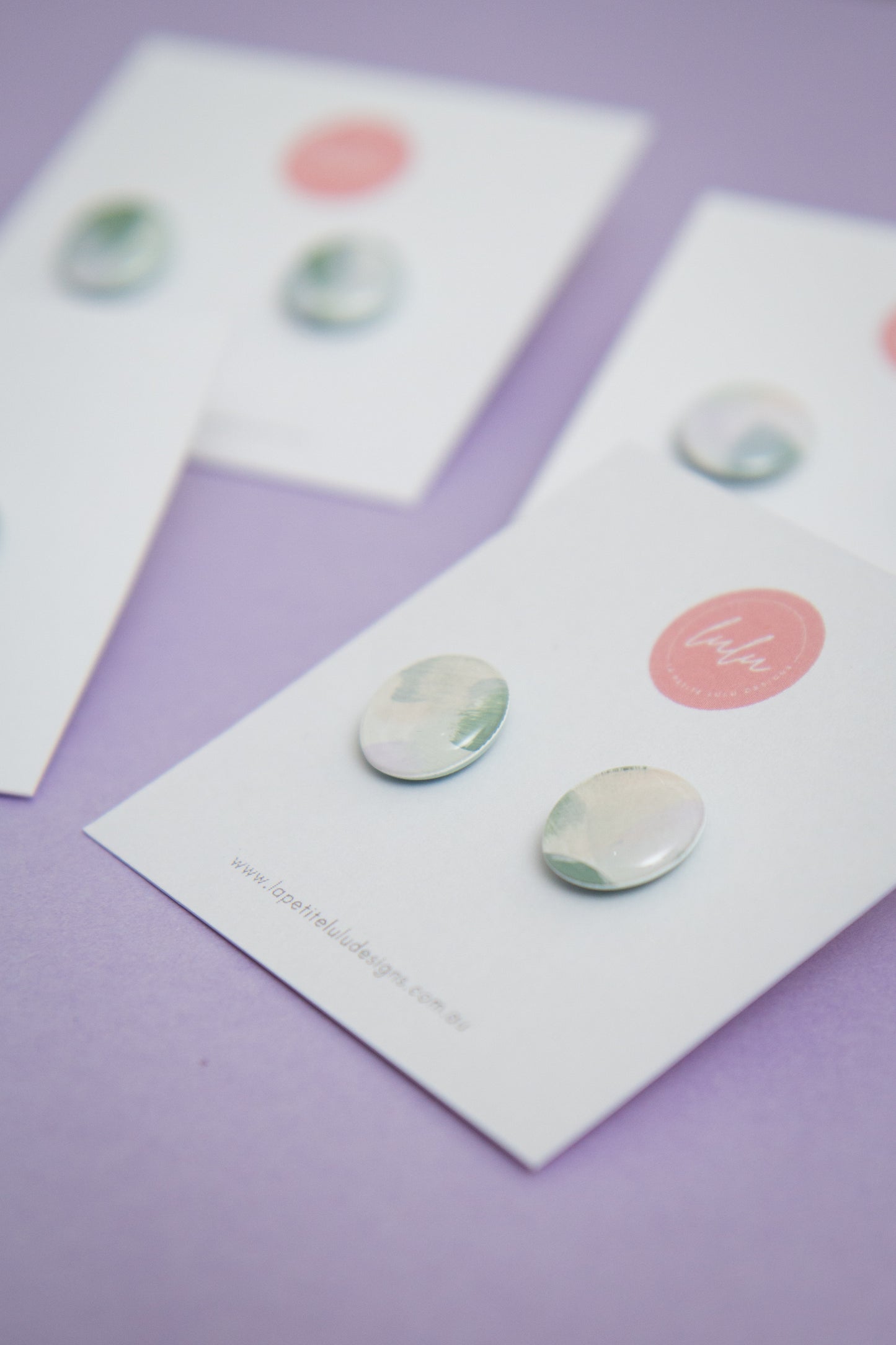 Circle Studs (Midi) | Kindled Sage