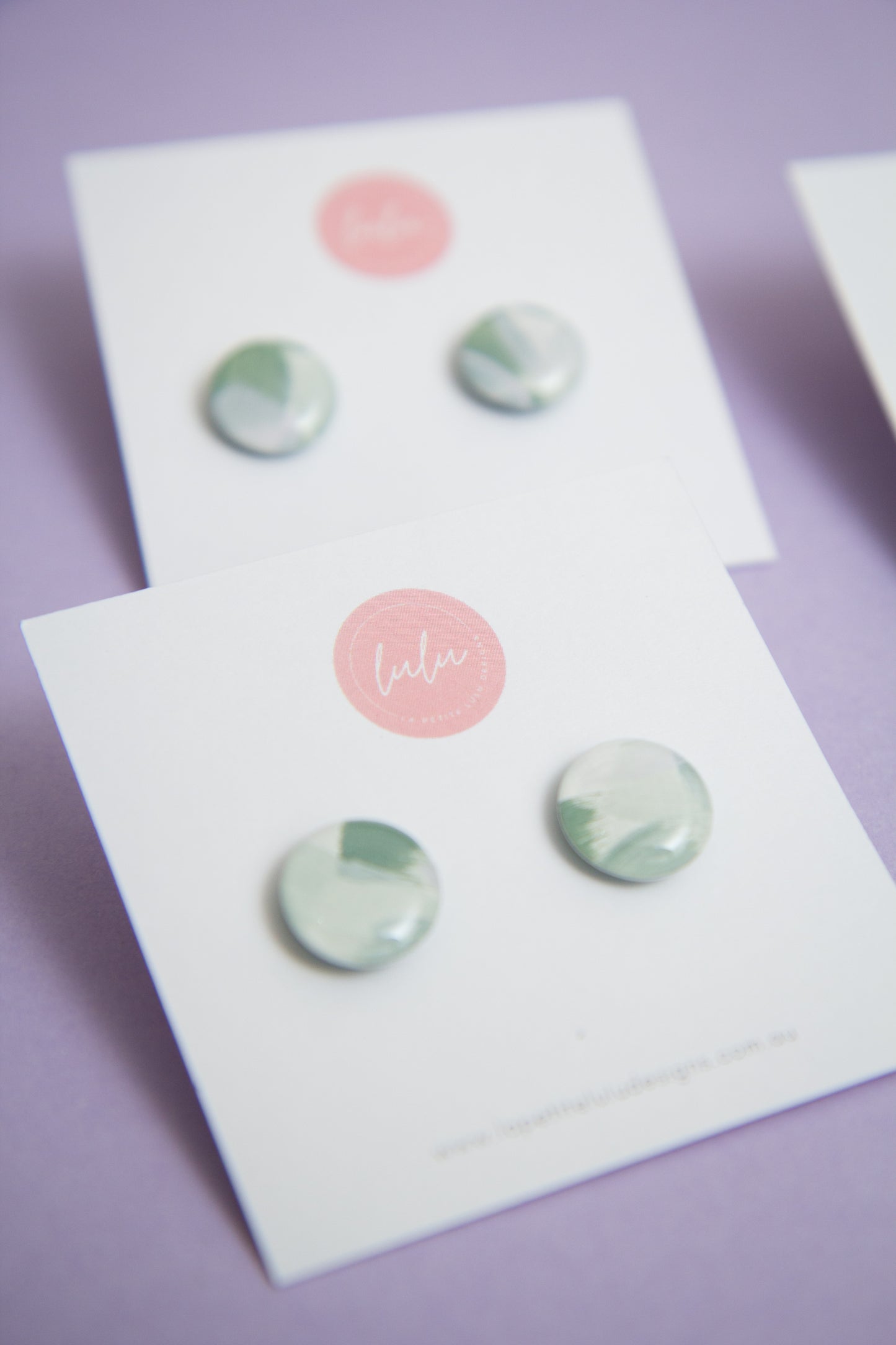 Circle Studs (Midi) | Kindled Sage