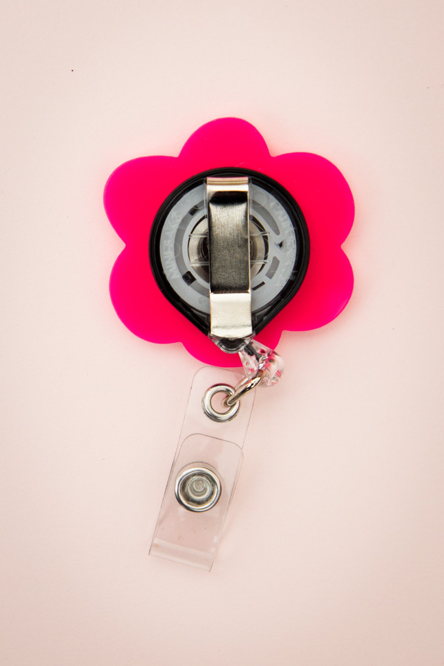 Flower Badge Reel | Cookies & Cream