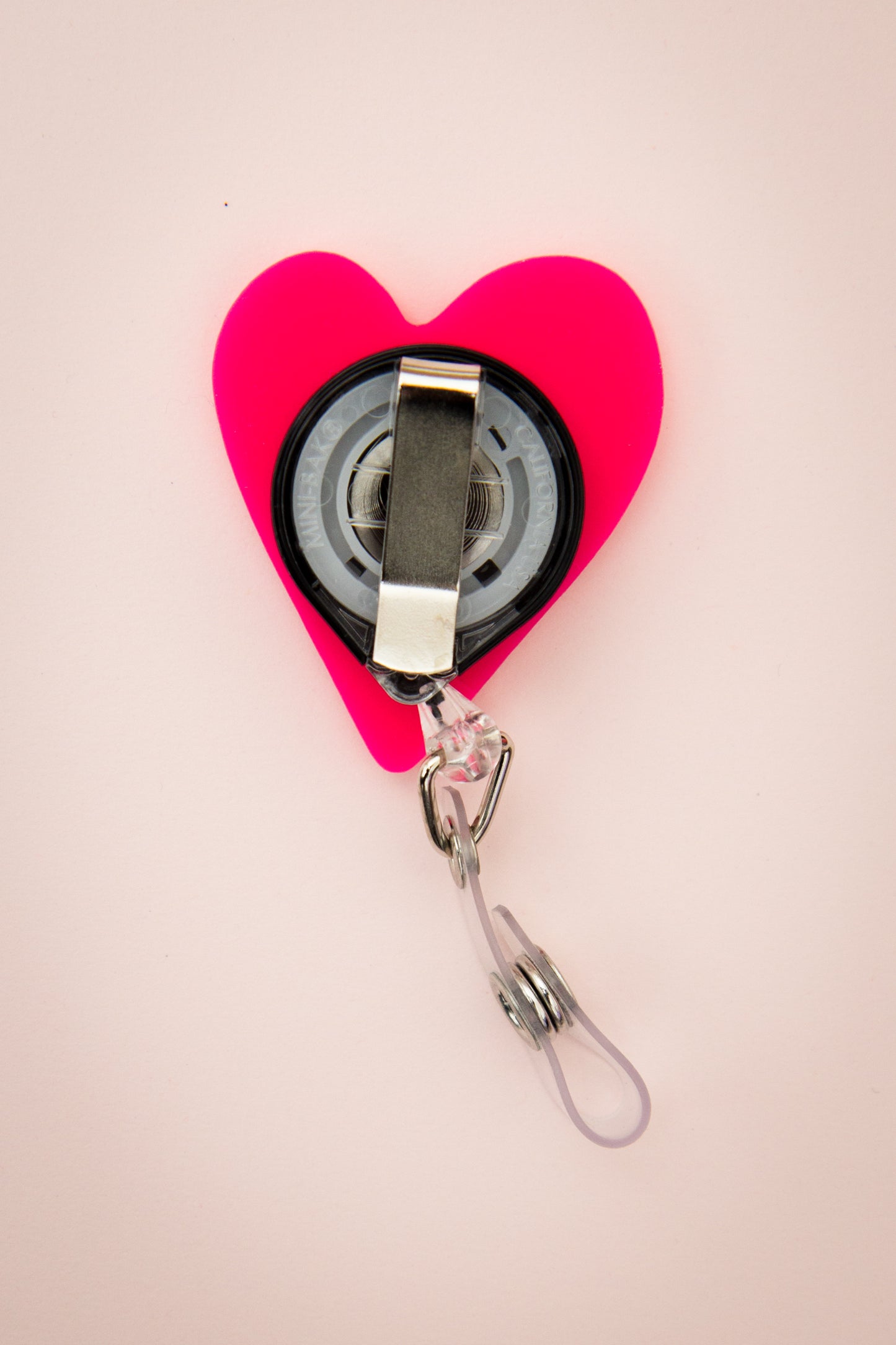 Heart Badge Reel | Frosted Berry