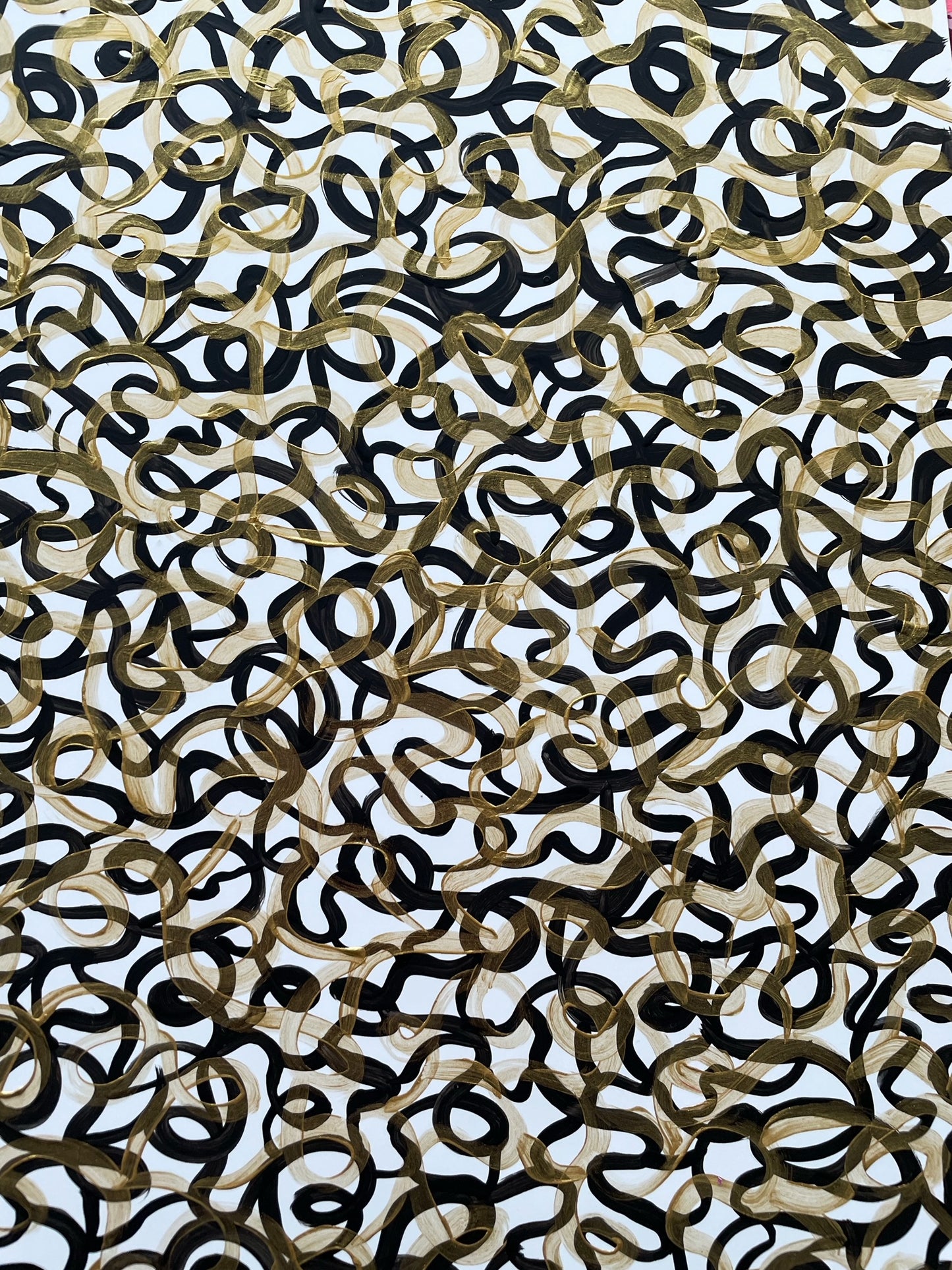 Pebble Studs | Noir Twist