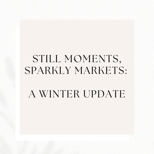 Still Moments, Sparkly Markets - A Winter Update