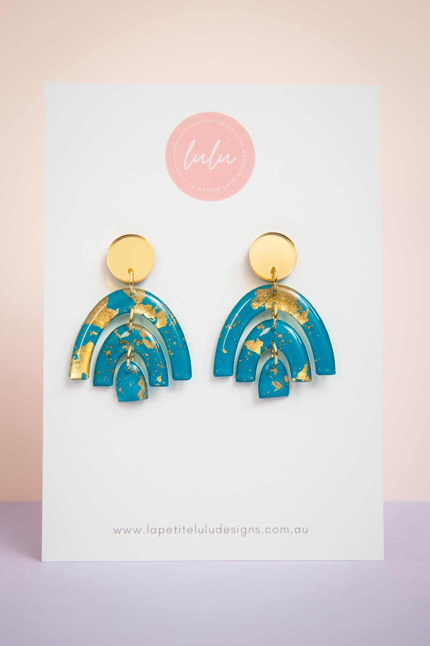 Arcadia Dangle | Gilded Glow (Teal)
