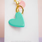 Heart Key Ring | Gilded Glow (Teal)