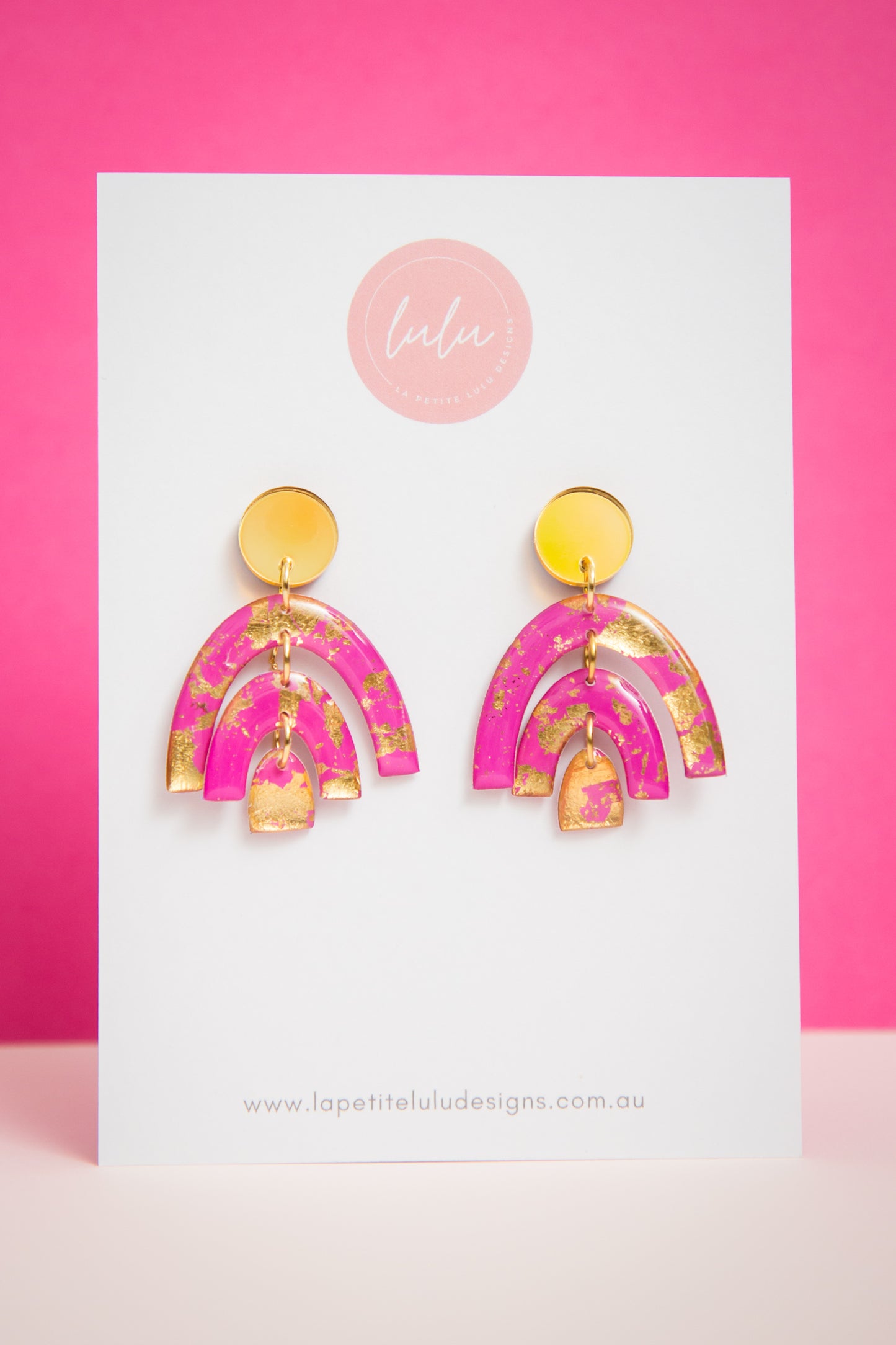 Arcadia Dangle | Gilded Glow (Pink)