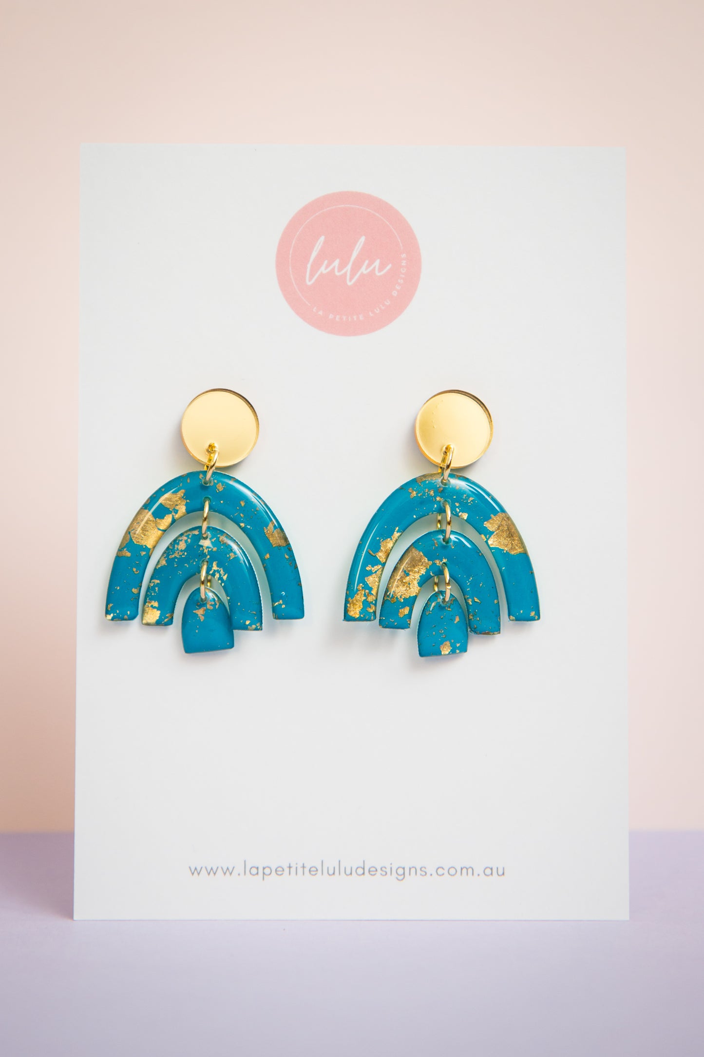 Arcadia Dangle | Gilded Glow (Teal)