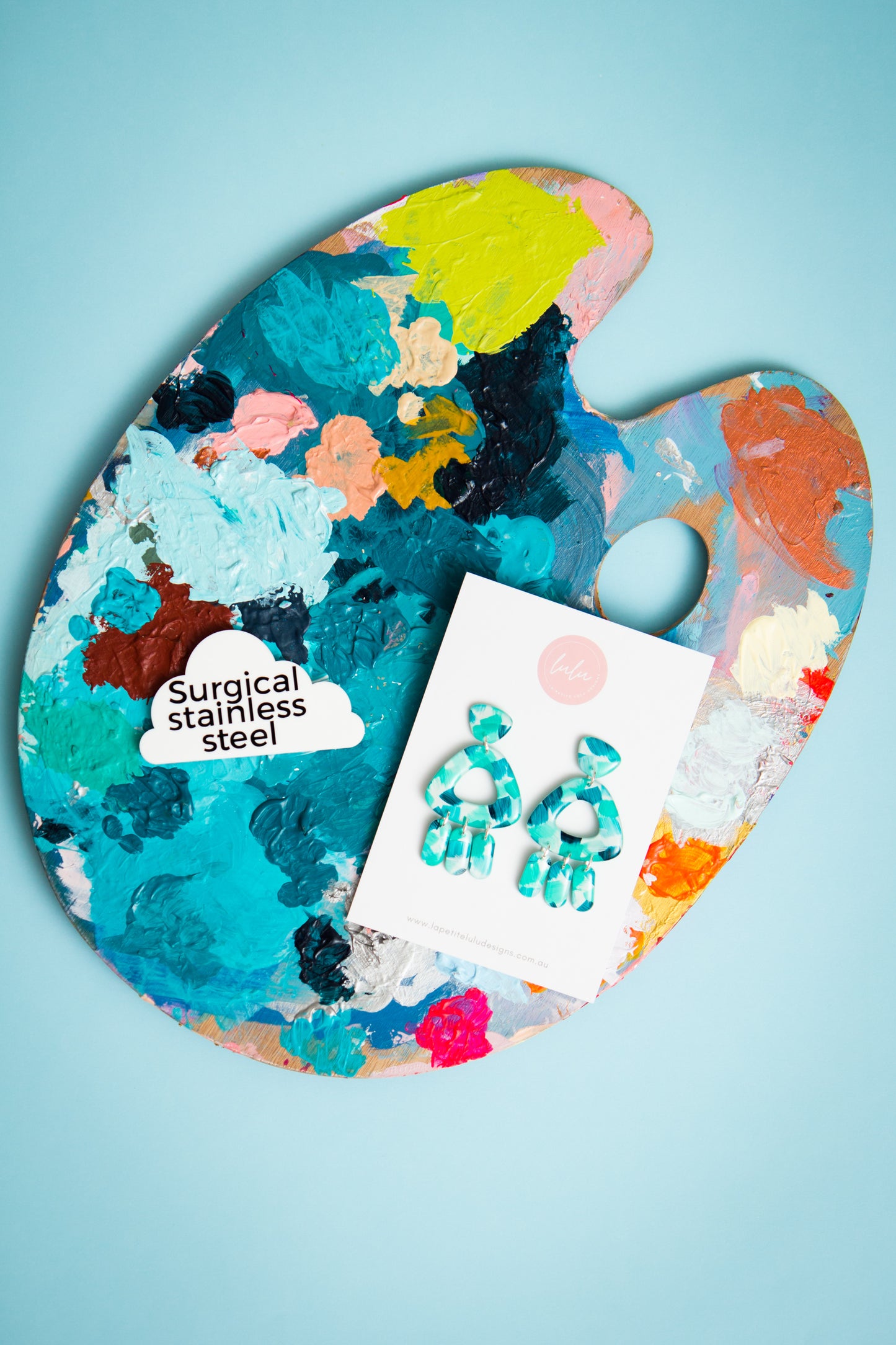 Jellyfish Dangle | Bold Brush (Teal)