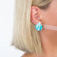 Teardrop Studs | Noir Twist