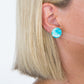 Circle Studs | Noir Twist