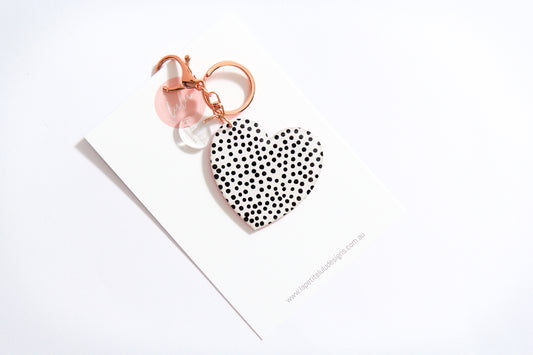 Heart Key Ring | Seeing Spots