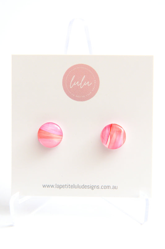 Mini Circle Studs | Bubble Gum Army