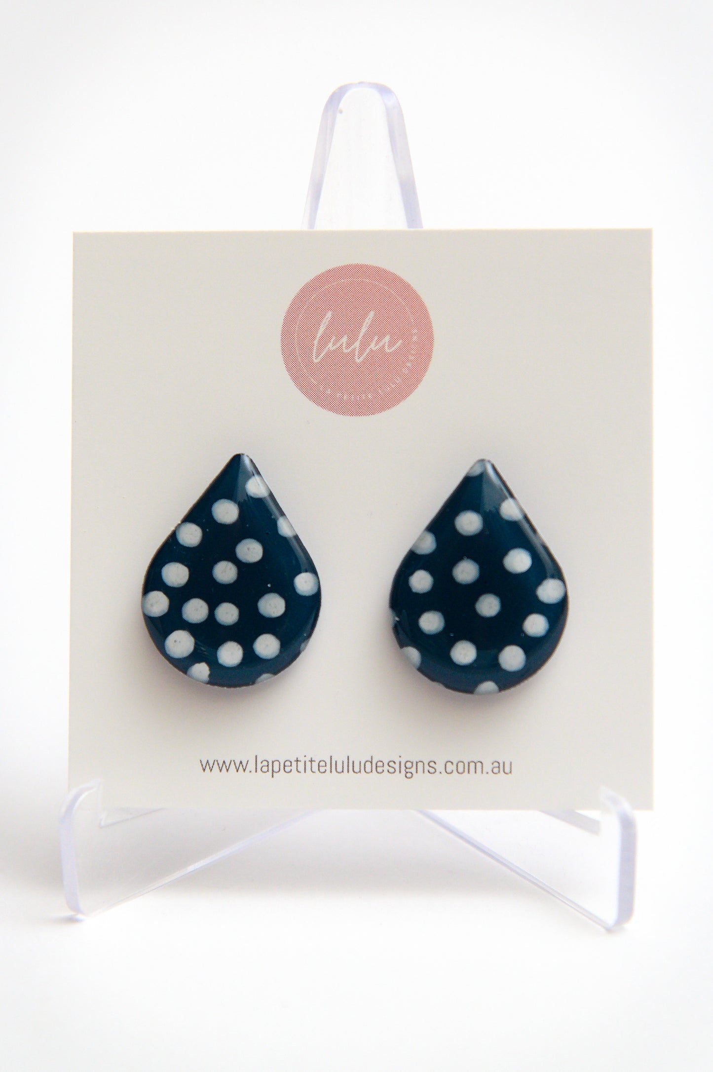 Teardrop Studs | Speckled