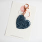 Heart Key Ring | Speckled