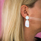 Blake Dangle | Neon Abstract Gingham (White)