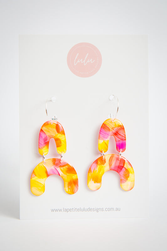 Double Rainbow Hoops | Neon Dreams