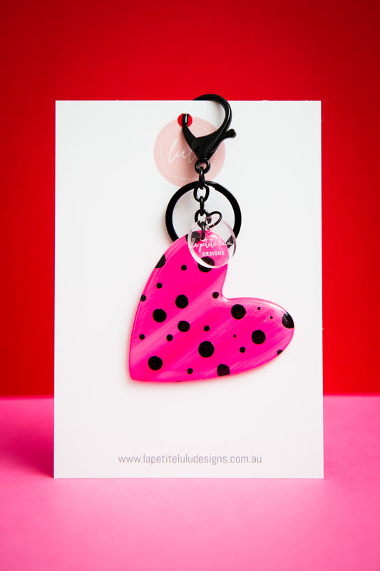 Heart Key Ring | Spot Love (Pink)