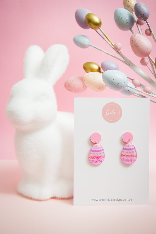 SALE Easter Egg Dangle | Pastel Pink
