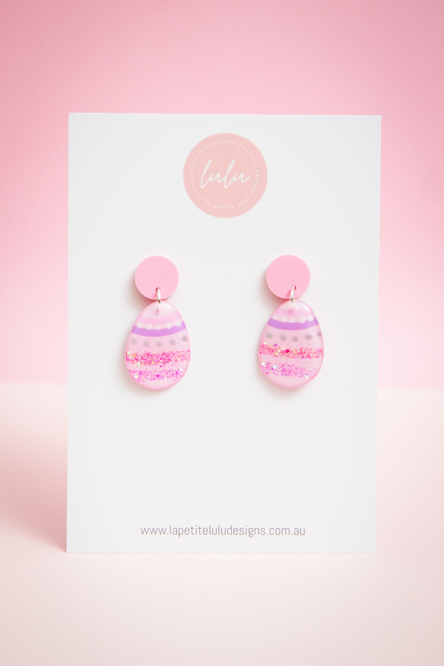SALE Easter Egg Dangle | Pastel Pink