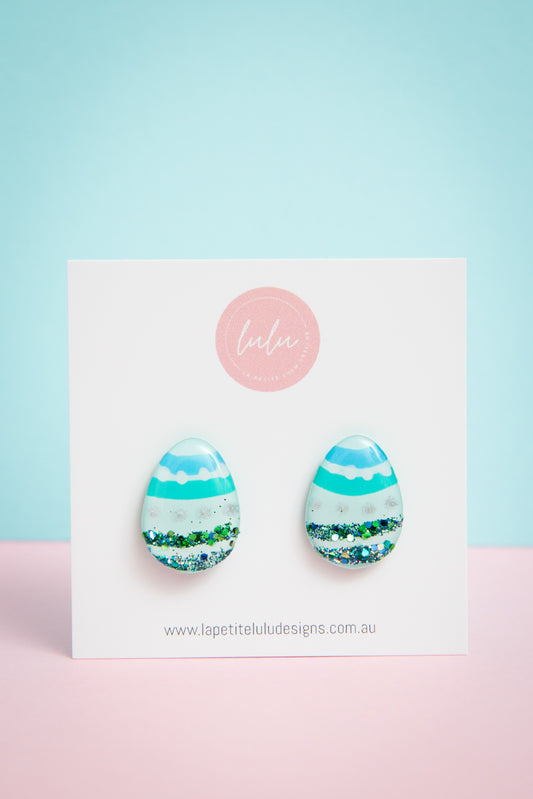 SALE Easter Egg Studs | Pastel Green