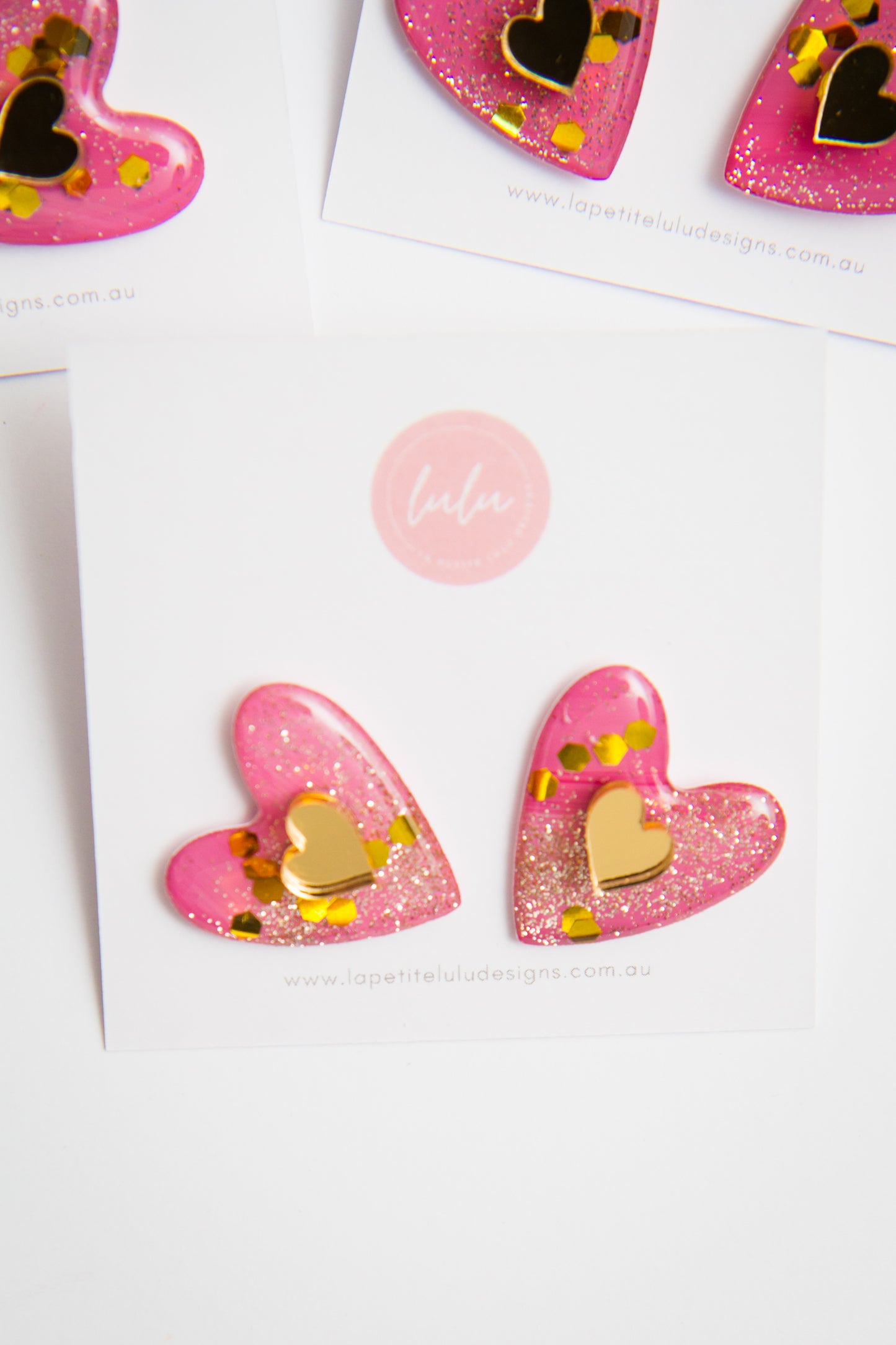 Amore Statement Studs | Rosé Reverie