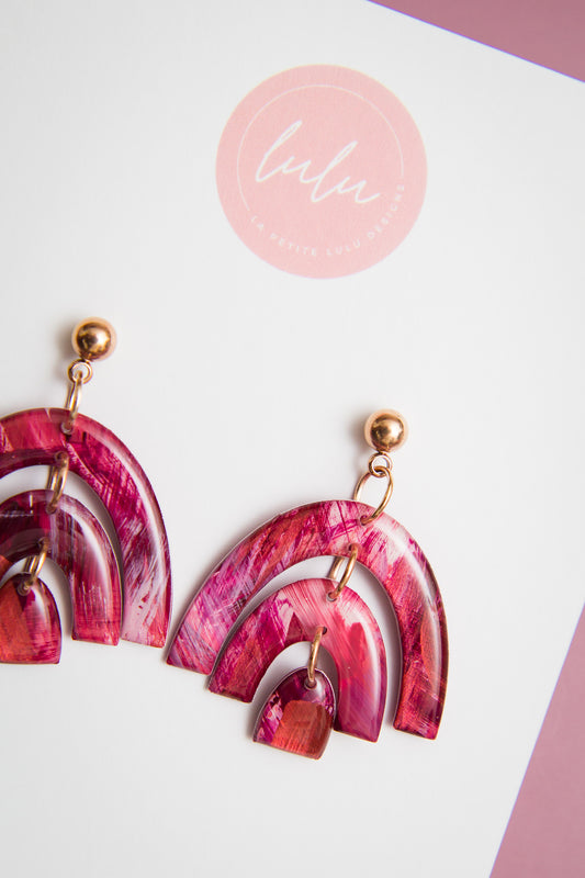 Arcadia Dangle | Blush & Burnish