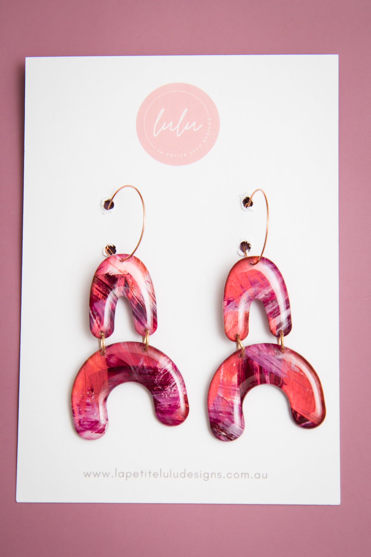 Demi Hoops | Blush & Burnish