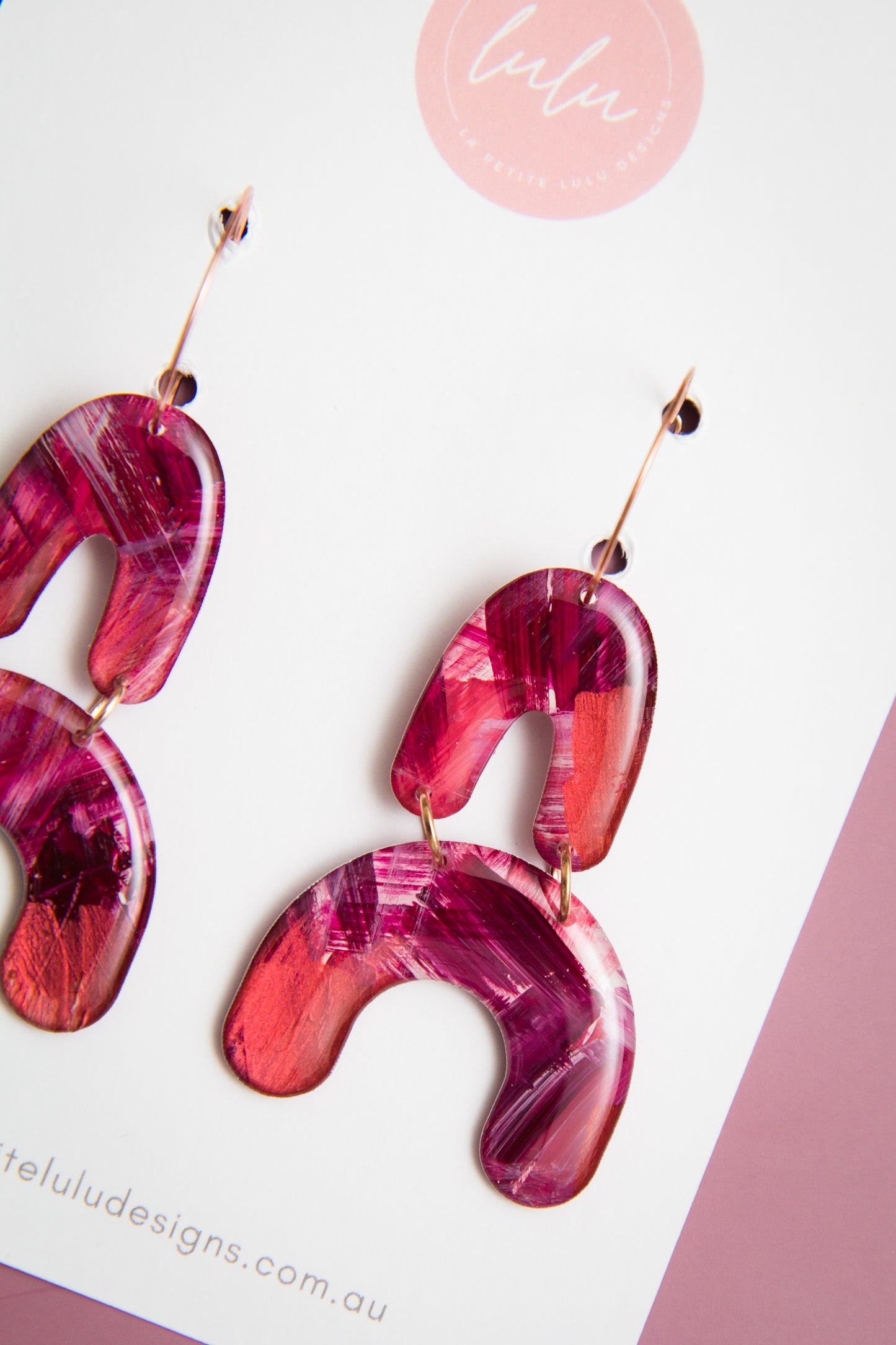 Demi Hoops | Blush & Burnish