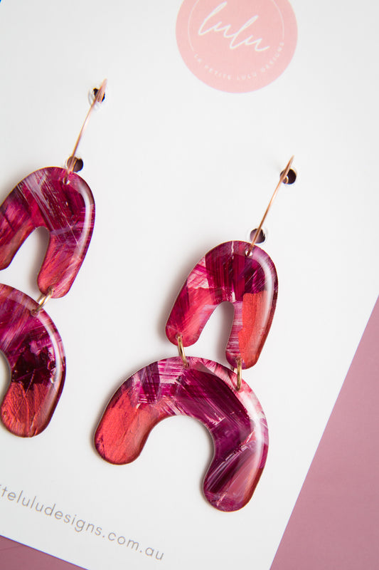 Demi Hoops | Blush & Burnish