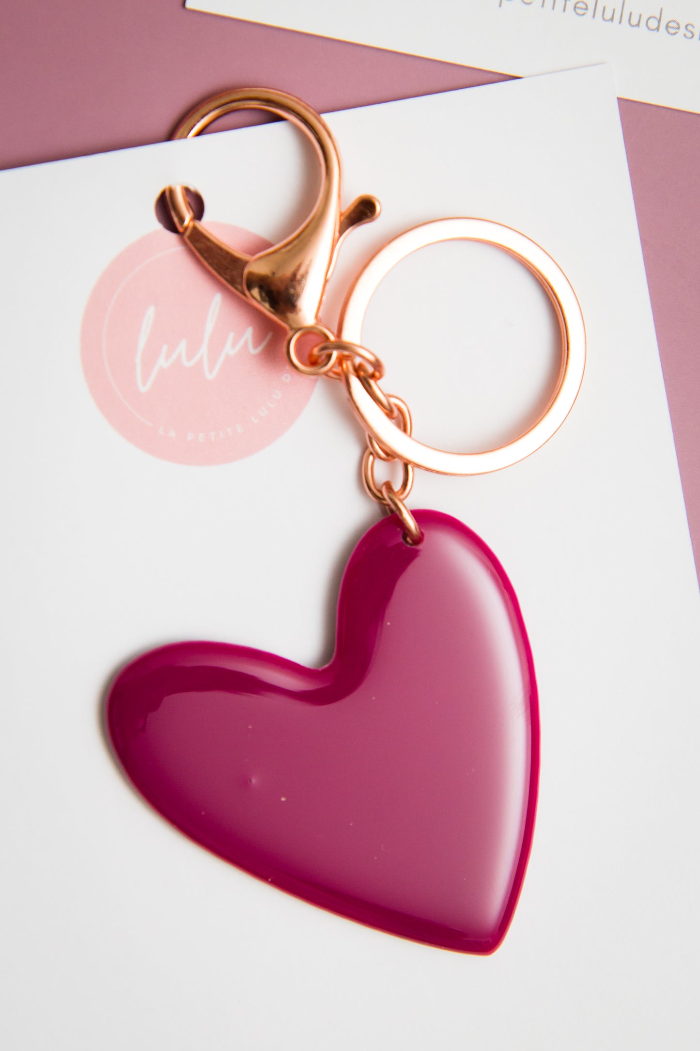 Heart Key Ring | Blush & Burnish
