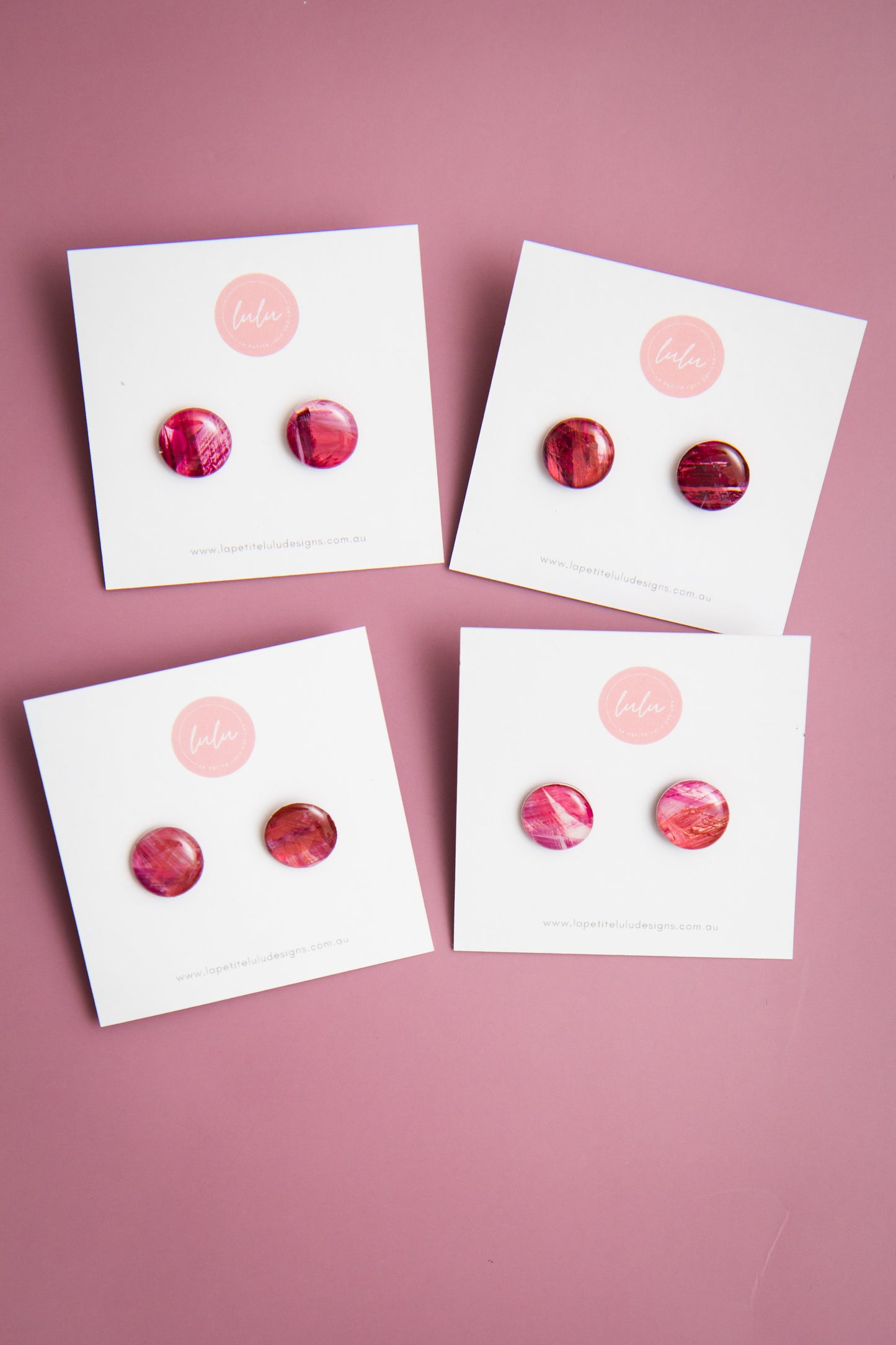 Circle Studs (Midi) | Blush & Burnish