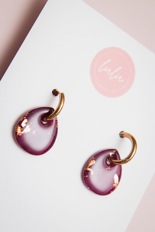 Isabella Huggie Hoops | Velvet Ember