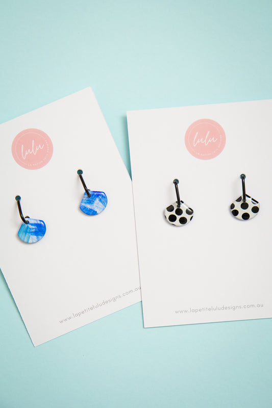 Fleurette Huggie Hoops | Big Dot Energy (Reversible)