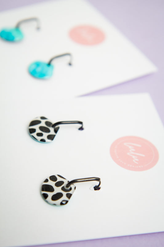 Fleurette Huggie Hoops | Spot On (Reversible)