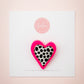 Mini Heart Brooch | Cookies & Cream