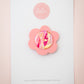 Flower Brooch | Bubblegum (Guava)
